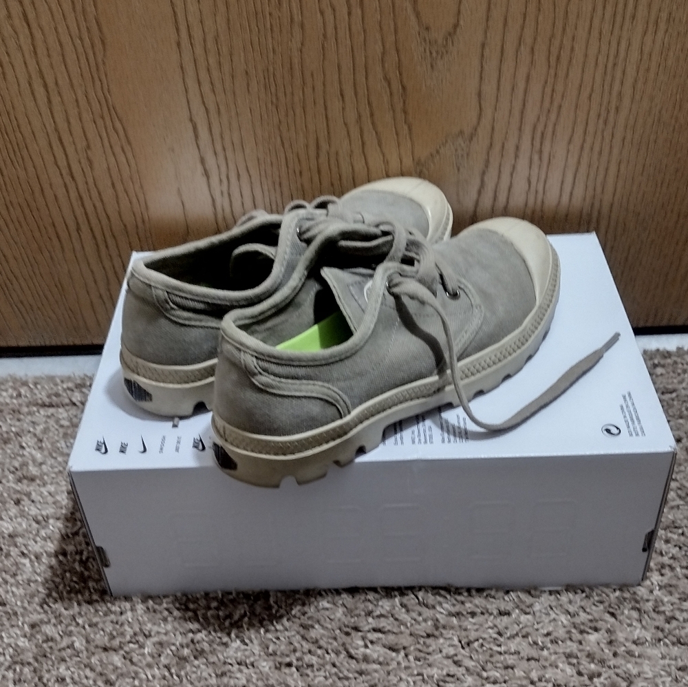 Palladium Military Canvas Low Top Women's Shoes Size 8 - Picture 4 of 9